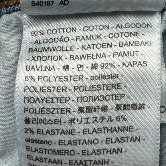 Levis Jeans Womens 30 Blue Wedgie Straight Distressed Button Fly Stretch Pockets - Picture 8 of 15